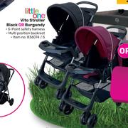 Little One Vito Stroller (Black Or Burgundy)-Each