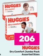 Huggies Dry Comfort Jumbo Pack (Assorted Sizes)-Each
