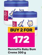 Bennetts Baby Bun Creme-For 2 x 300g