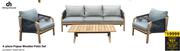 Design House 4 Piece Papua Wooden Patio Set