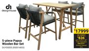 Design House 5 Piece Papua Wooden Bar Set