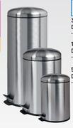Mainstays 12L Stainless Steel Dome Lid Pedal Bin 