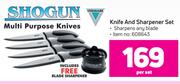 Shogun/Verimark Knife & Sharpener Set-Per Set