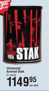 Universal Animal Stak 21 Pack-Per Pack