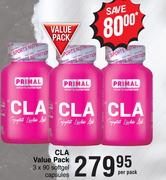 Primal CLA Value Pack 3 x 90 Softgel Capsules-Per Pack