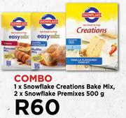 1xSnowflake Creations Bake Mix & 2 x Snowflake Premixes 500g Combo