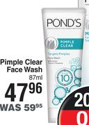 Pond's Pimple Clear Face Wash-87ml
