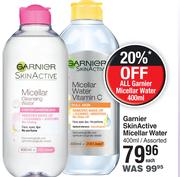 Garnier Skin Active Micellar Water Assorted-400ml Each