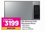 Samsung 40L Electronic Grill Microwave (Mirror)