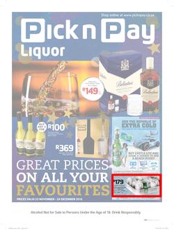 Pick n Pay : Great Prices (23 Nov - 24 Dec 2015), page 1