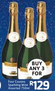 Four Cousins Sparkling Wine Assorted-Any 3x750ml