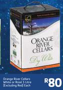 Orange River Cellars White Or Rose's(Excluding Red-5Ltr Each