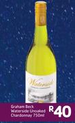 Graham Beck Waterside Unoaked Chardonnay-750ml