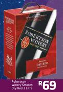 Robertsons Winery Smooth Dry Red-3Ltr