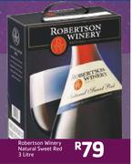 Robertsons Winery Natural Sweet Red-3Ltr