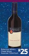 Robertson Winery Chapel Wines Assorted-750ml