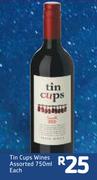 Tin Cups Wines Assorted-750ml