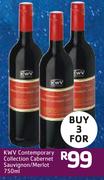 KWV Contemporary Collection Cabernet Sauvignon/Merlot-3 x 750ml