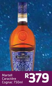 Special Martell Caractere Cognac 750ml m.guzzle .za