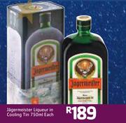 Jagermeister Liqueur In Cooling Tin-750ml