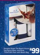 Douglas Green The Beach House Sauvignon Blanc And Rose Gift Pack With Beach Bag-750ml