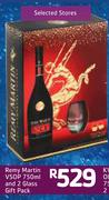 Remy Martin VSOP And 2 Glass Gift Pack-750ml
