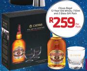 Chivas Regal 12-Year-Old Whisky And 2 Glass Gift Pack-750ml Per pack