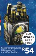 Kopparberg Flavoured Cider Assorted-4x330ml