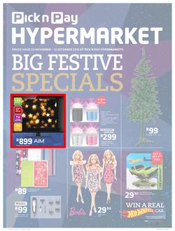 Pick n Pay Hyper : Big Festive (24 Nov - 13 Dec 2015), page 1