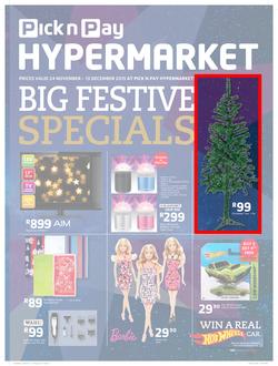 Pick n Pay Hyper : Big Festive (24 Nov - 13 Dec 2015), page 1