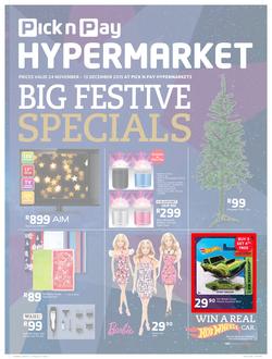 Pick n Pay Hyper : Big Festive (24 Nov - 13 Dec 2015), page 1