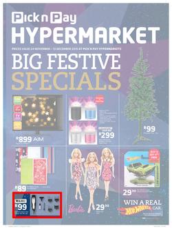 Pick n Pay Hyper : Big Festive (24 Nov - 13 Dec 2015), page 1