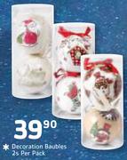 Decoration Baubles-2nos Per Pack