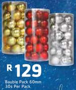 Bauble Pack 60mm-30nos Per Pack