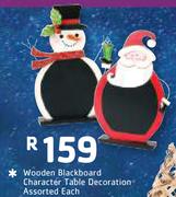 Wooden Blackboard Character Table Decoration Assorted-Each