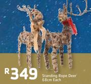 Standing Rope Deer 68Cm-Each