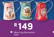 Metal Jug Decoration-Each