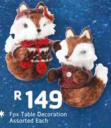 Fox Table Decoration Assorted-Each