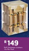 Pearlised Christmas Crackers 12nos-Per Pack