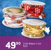 Craft Ribbon 2.5m-Each