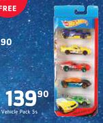 Hot Wheels Vehicle Pack 5nos