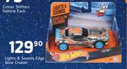 Hot Wheels Lights & Sounds Edge Glow Cruiser