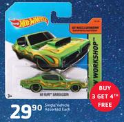Hot Wheels Single Vehicle Assorted-Each