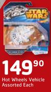 Star Wars Hot Wheels Vehicle Assorted-Each