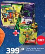Z Line Play Set With Free Ninja Turtle Figurine
