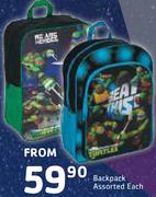 Turtles Backpack Assorted-Each