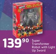 Super Transformer Robot With Light Up Sword