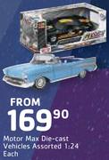 Motor Max Die-Cast Vehicles Assorted 1:24-Each