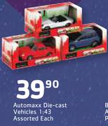 Automaxx Die-Cast Vehicles 1:43 Assorted-Each