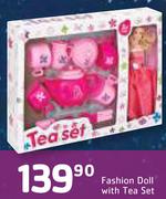 Fashion Doll With Tea Set